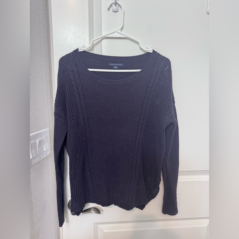American Eagle Outfitters Women’s Purple Knit Sweater